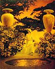 Maxfield Parrish Famous Paintings - Agib in the Enchanted Palace